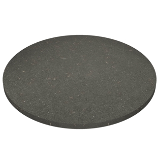 Round black Valchromat MDF