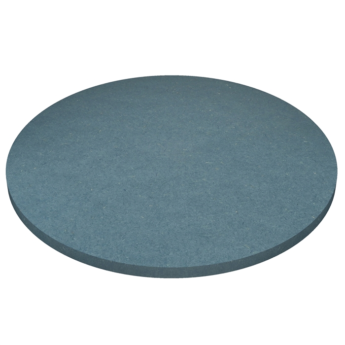 Round blue Valchromat MDF