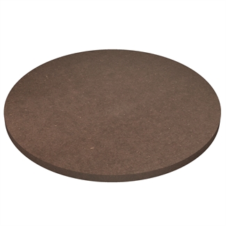 Round brown Valchromat MDF