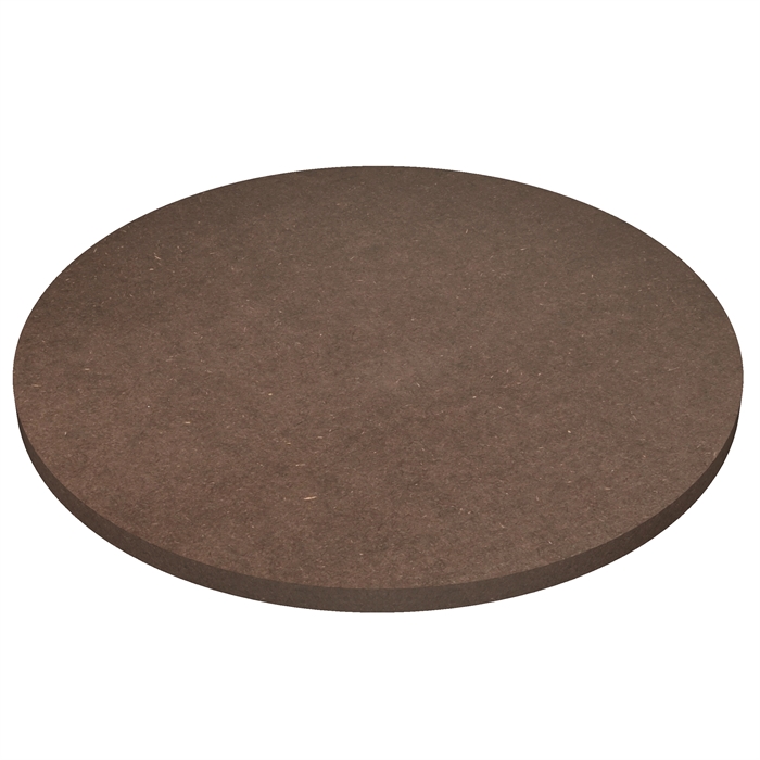 Round brown Valchromat MDF