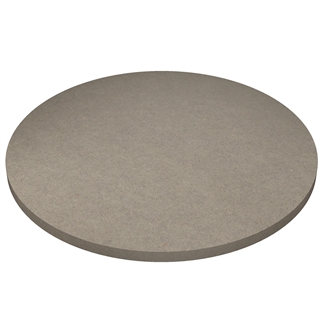 Round light grey Valchromat MDF