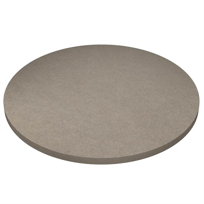 Round light grey Valchromat MDF