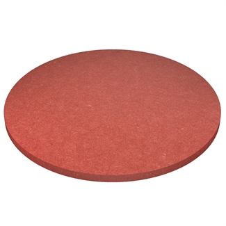 Round red Valchromat MDF